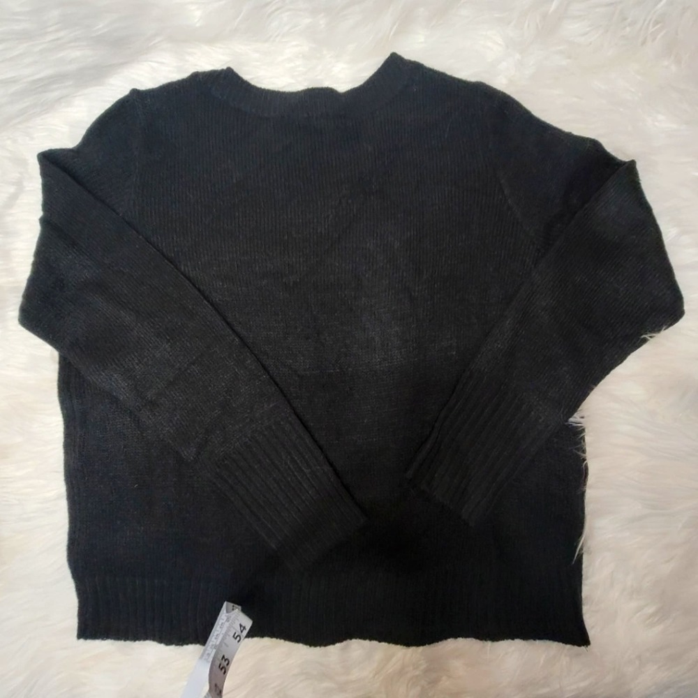 H&M Divided Black Knit Crew Neck Women's Sweater Size M - Picture 3 of 6